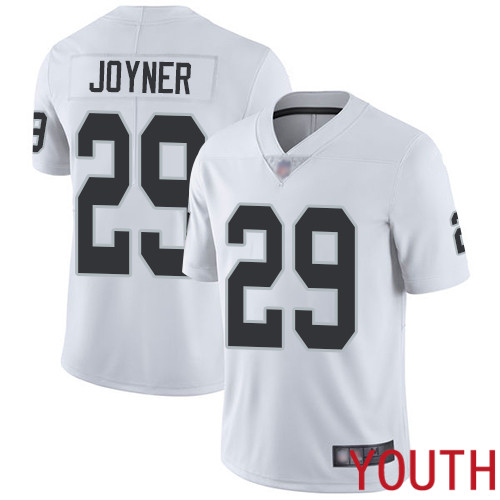 Oakland Raiders Limited White Youth Lamarcus Joyner Road Jersey NFL Football #29 Vapor Untouchable Jersey->women nfl jersey->Women Jersey